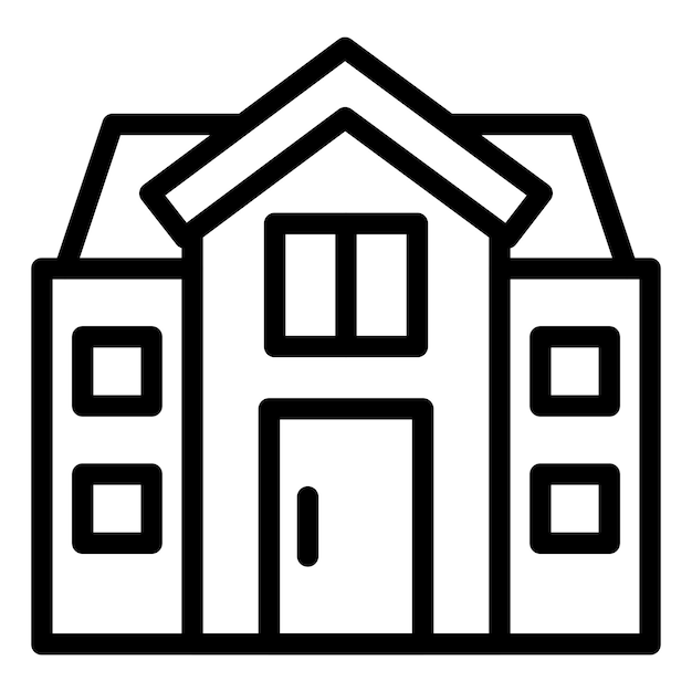 Stile di icona della casa di progettazione vettoriale