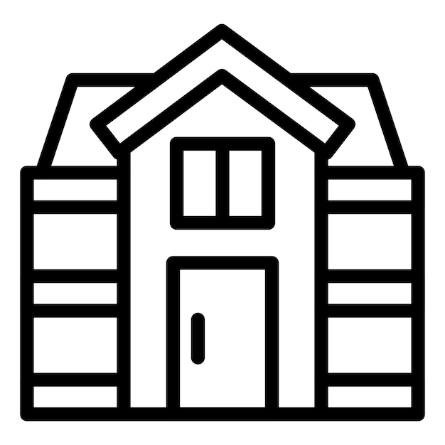 Stile di icona della casa di progettazione vettoriale