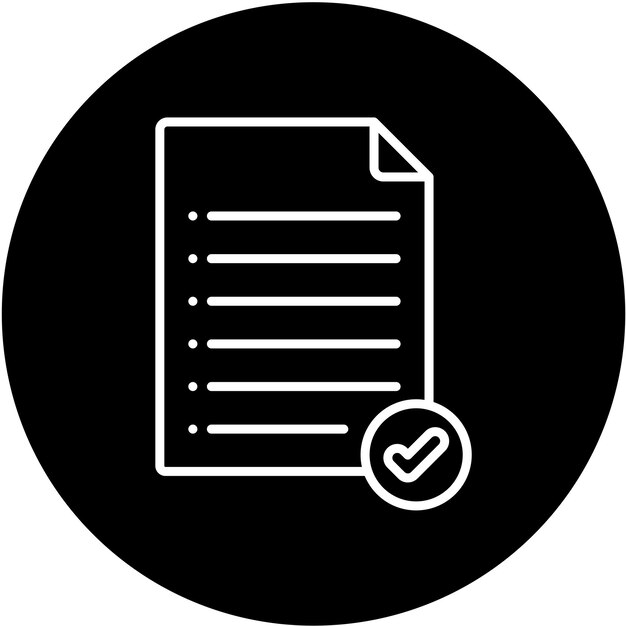Stile di icona della lista della spesa di progettazione vettoriale