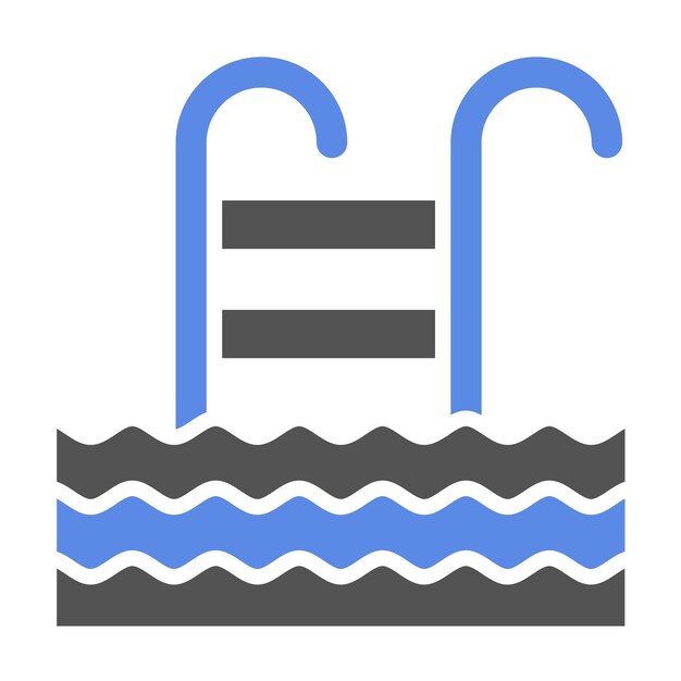 Stile di icona della piscina di progettazione vettoriale