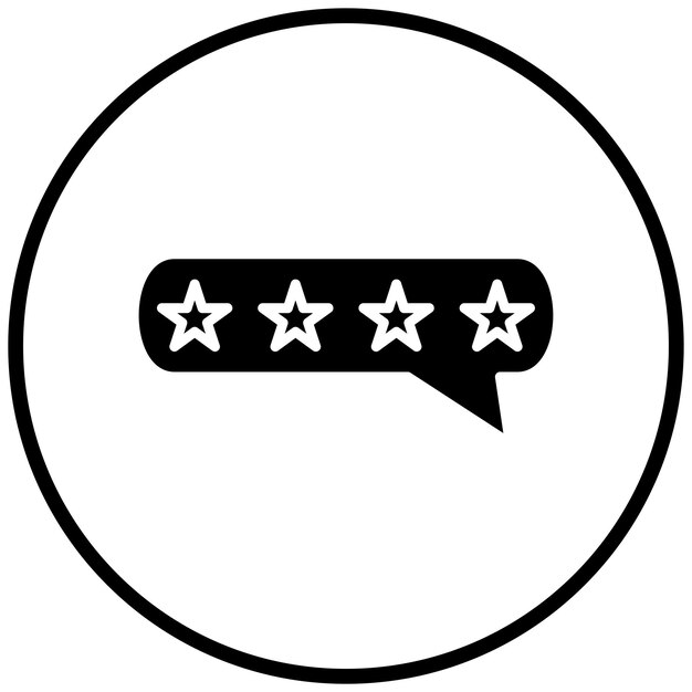 Stile di icona della recensione positiva di Vector Design