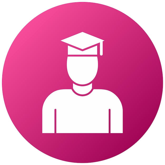 Stile di icona dello studente di progettazione vettoriale