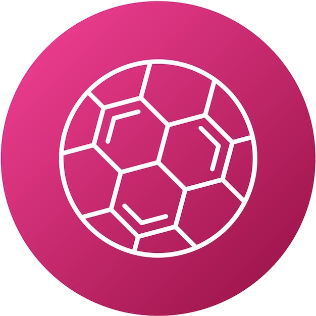Stile di icona di calcio a disegno vettoriale