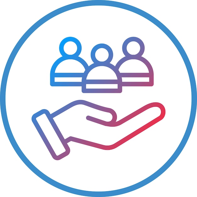 Stile di icona di fedeltà del cliente di progettazione vettoriale