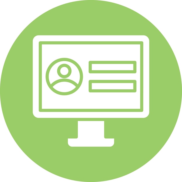 Stile di icona di login del gioco Vector Design