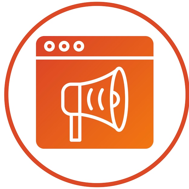 Stile di icona di marketing di progettazione vettoriale