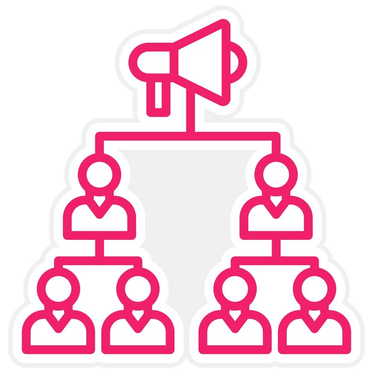Vettore stile di icona di marketing virale di progettazione vettoriale