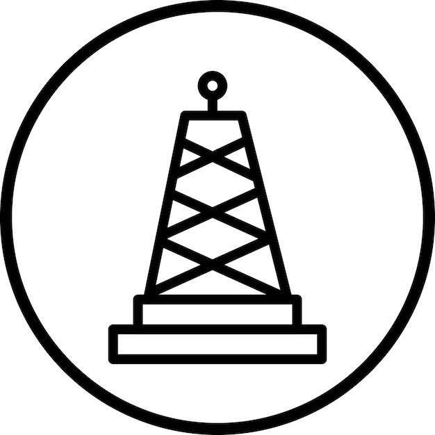 Stile di icona di progettazione vettoriale per le telecomunicazioni