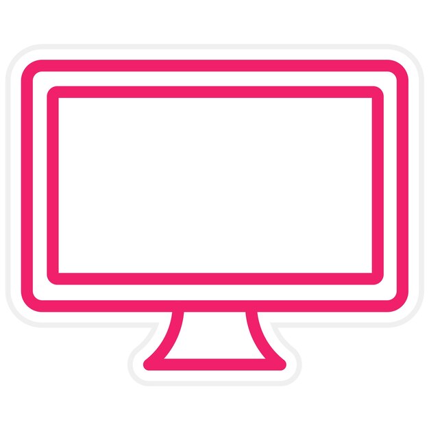Stile di icona LCD a progettazione vettoriale