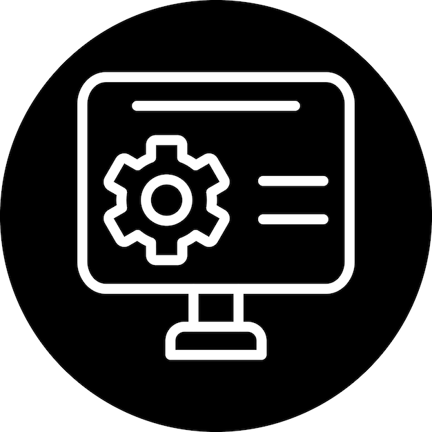 Stile di icona per lo sviluppo di software a progettazione vettoriale
