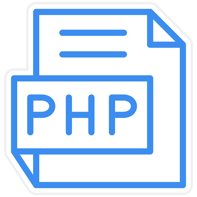 Stile di icona PHP di progettazione vettoriale