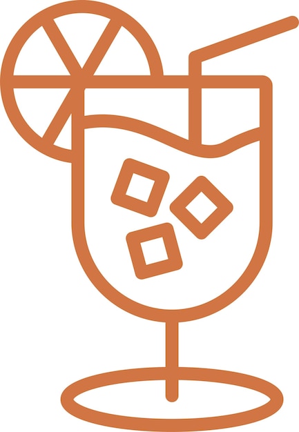 Stile di icona Vector Design Whiskey Sour