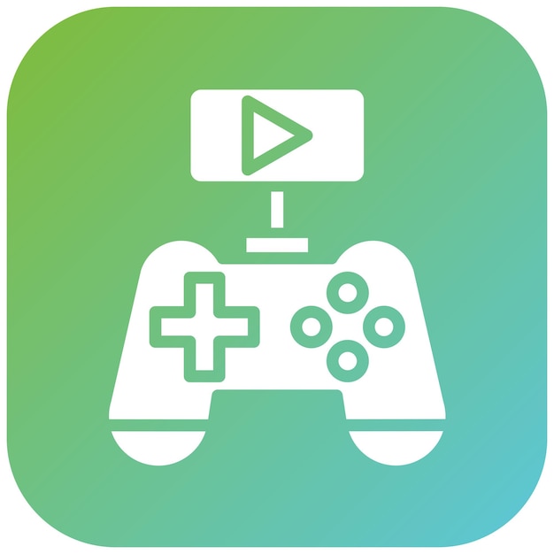 Stile di icone dei videogiochi a progettazione vettoriale