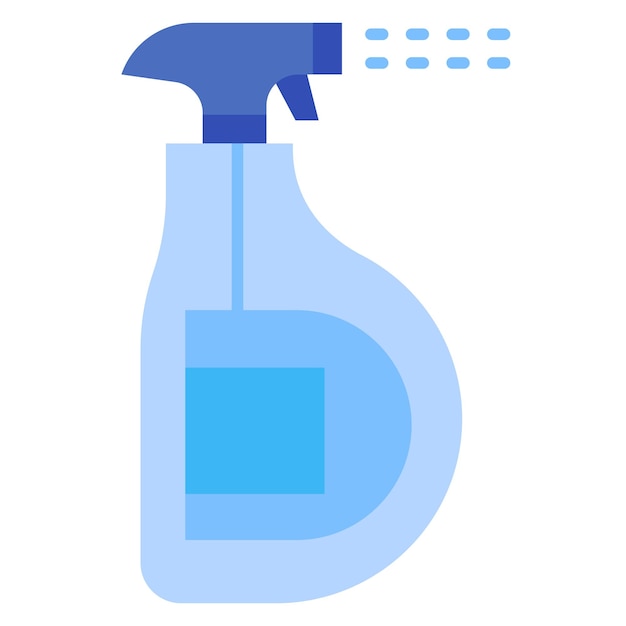 Stile di illustrazione del vettore di pulizia dello spray