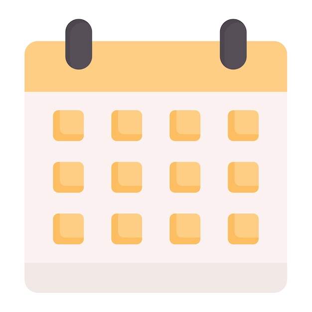 Stile di illustrazione vettoriale del calendario