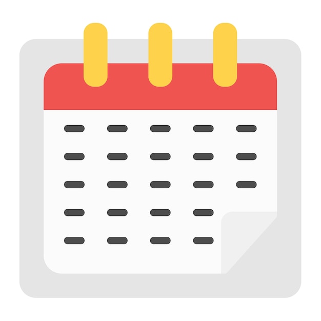 Stile di illustrazione vettoriale del calendario