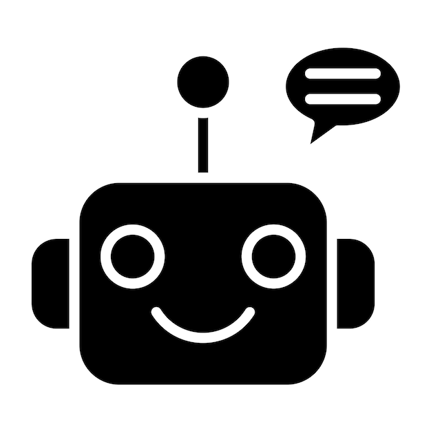 Stile di illustrazione vettoriale del chatbot