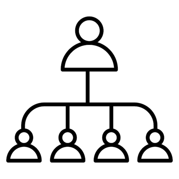 Stile di illustrazione vettoriale dell'organizzazione