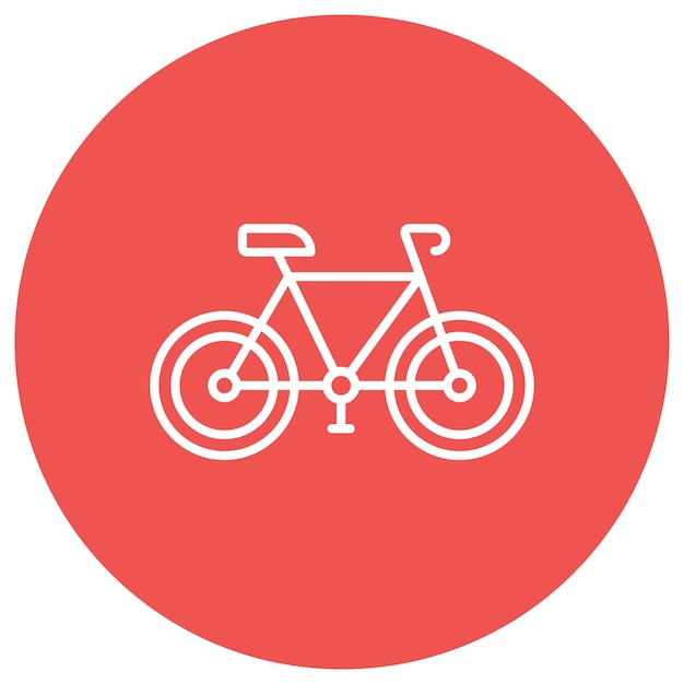 Stile di illustrazione vettoriale della bicicletta