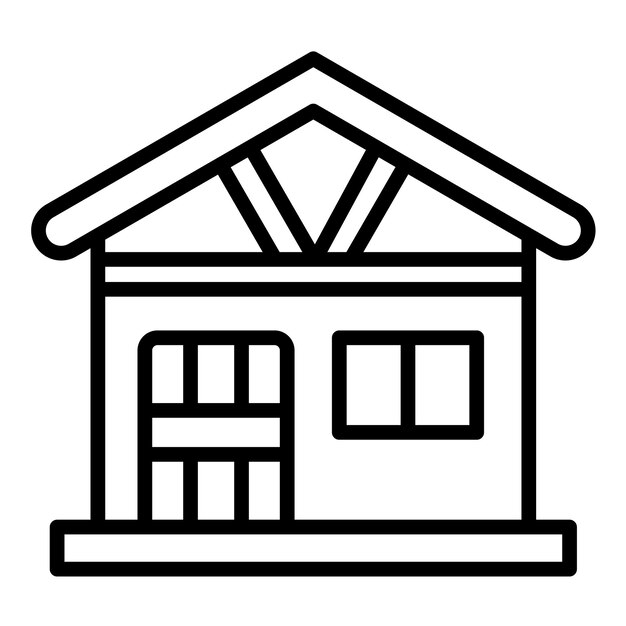 Stile di illustrazione vettoriale della casa