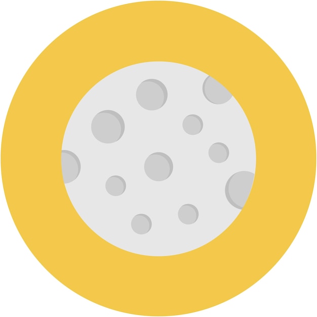 Stile di illustrazione vettoriale della Luna