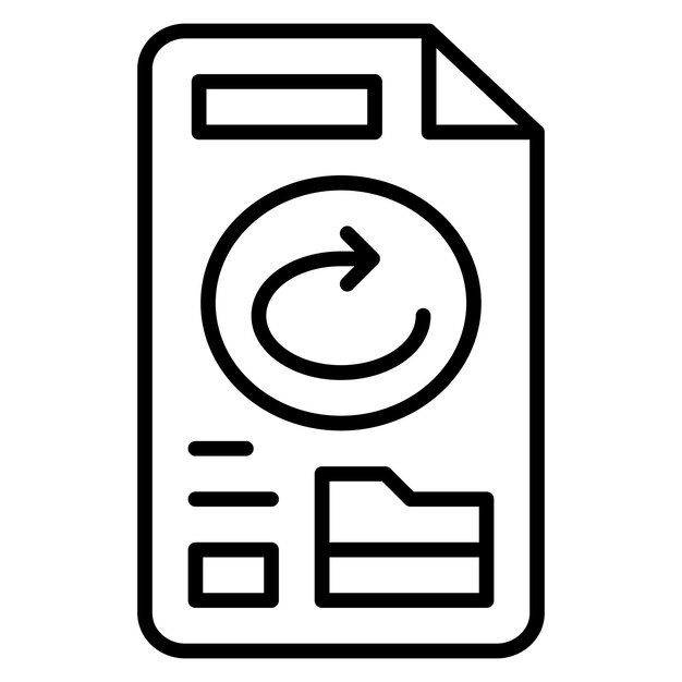 Stile di illustrazione vettoriale di backup di file