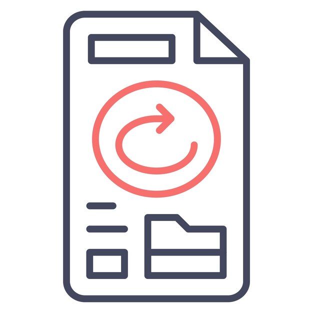 Stile di illustrazione vettoriale di backup di file