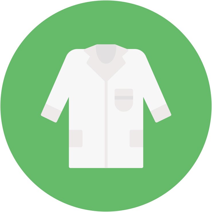 Vettore stile di illustrazione vettoriale di lab coat