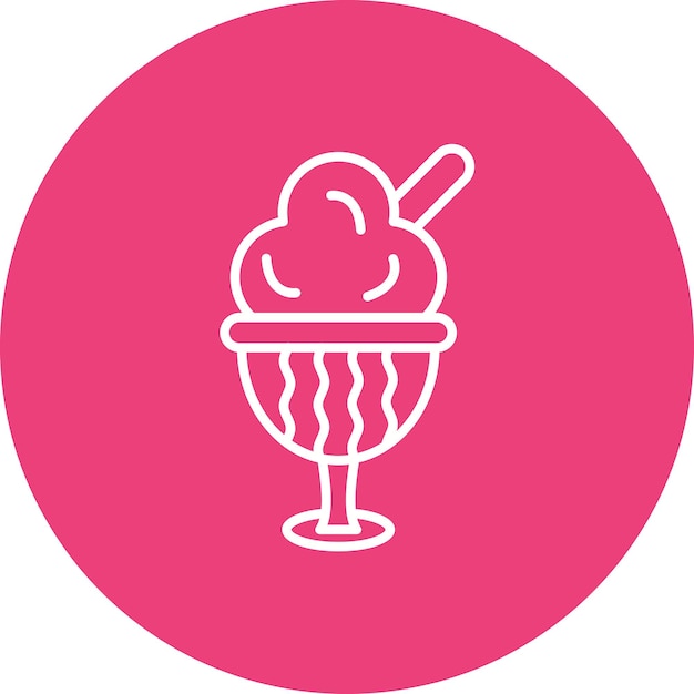 Stile di illustrazione vettoriale Icecream