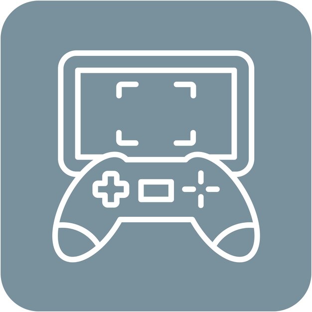 Stile di illustrazione vettoriale per tablet di gioco