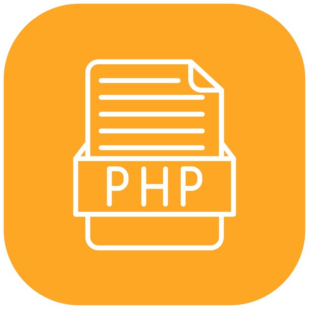 Stile di illustrazione vettoriale PHP