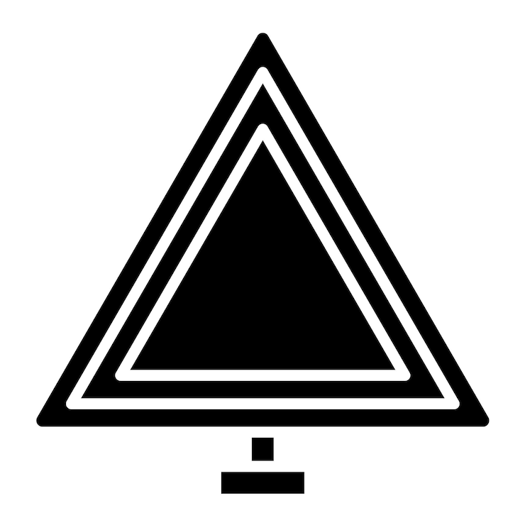 Vettore stile di illustrazione vettoriale triangolare