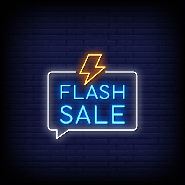 Stile di insegne al neon di vendita flash