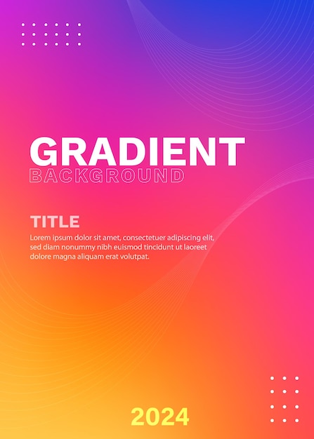 Stile di Instagram Fotografia di sfondo a gradiente colorato