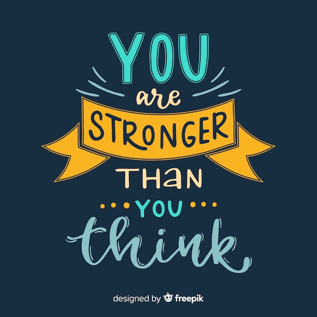 Stile di lettering sfondo citazione motivazionale