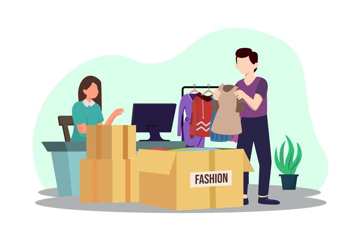 Vettore stile di moda flat illustration design