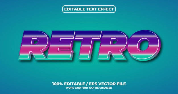 Stile effetto testo retrò
