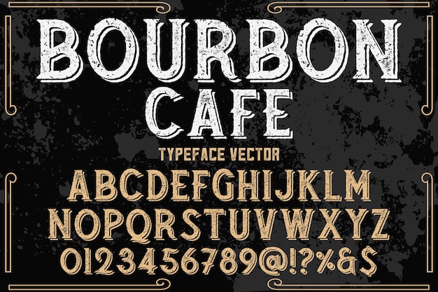stile grafico bourbon cafe