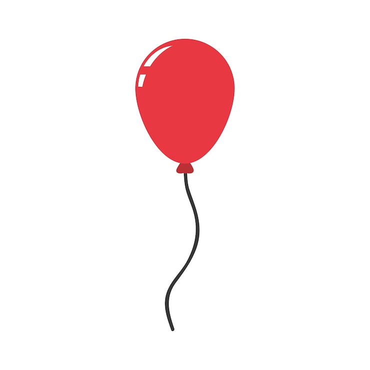 Vettore stile oggetto decorazione festa palloncino