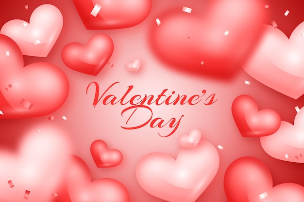 Stile realistico di sfondo di San Valentino