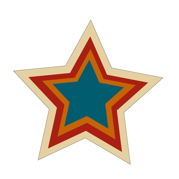 stile retro stellato