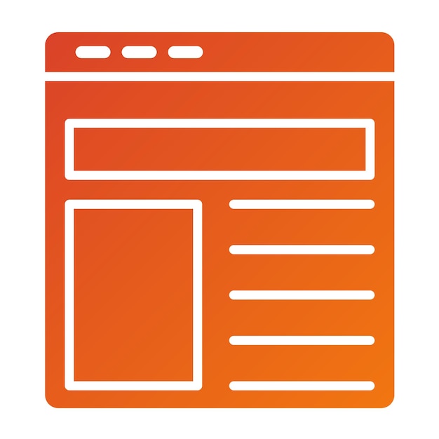 Stilo dell'icona del layout vettoriale
