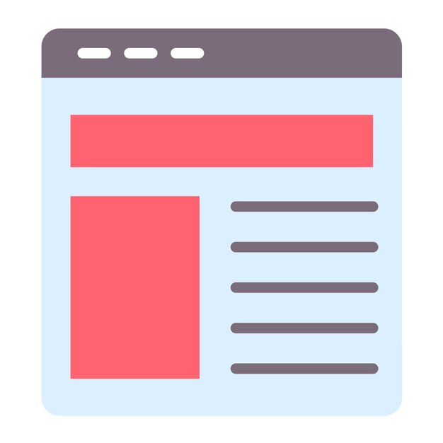 Stilo dell'icona del layout vettoriale