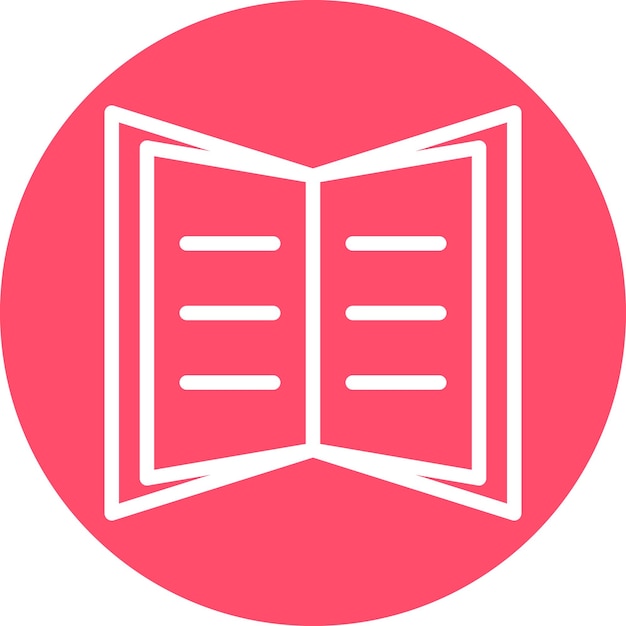 Stilo dell'icona del libro aperto