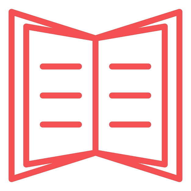 Stilo dell'icona del libro aperto