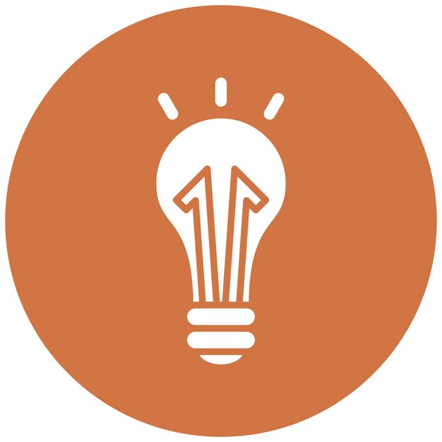 Stilo dell'icona dell'idea di progettazione vettoriale