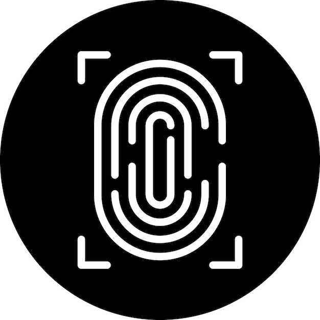 Stilo dell'icona di identificazione del disegno vettoriale