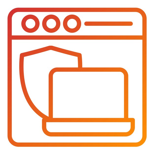 Stilo delle icone di Vector Design Web Defender