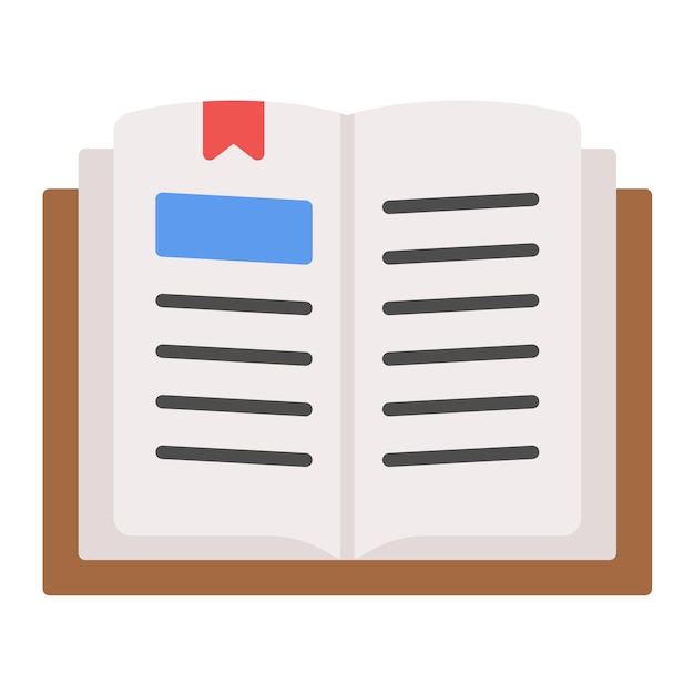 Stilo di lettura dell'illustrazione vettoriale
