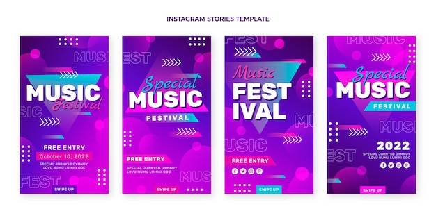 Storie di instagram del festival musicale sfumato